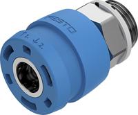 nphs-d6-p-g12 Festo Brass Female Pneumatic Quick Connect Coupling, G 1/4 Male Threaded