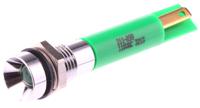 211-099 RS PRO Green Panel Mount Indicator, 110V ac, 8mm Mounting Hole Size, Solder Tab Termination