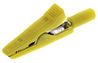 930318103 Hirschmann Test & Measurement Crocodile Clip, Brass, Bronze Contact, 8A, Yellow