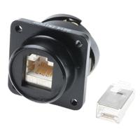 frits0220-rj45-1f7 Glenair ITS Series Female RJ45 Connector, Panel Mount, Cat6 Straight