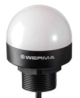 24022055 Werma MC55 Series Clear Steady Beacon, 24 V, Base Mount, LED Bulb, IP65