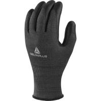 vecutd05no08 Delta Plus VENICUTD Black Polyurethane Polyurethane Work Gloves, Size 8, Polyurethane Coating