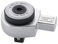 58250005 STAHLWILLE 735 Series Reversible Ratchet Ratchet Insert Tool, 33 mm, 9 x 12mm Insert, Chrome Plated Finish