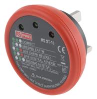 136-5669 RS PRO, Model RS ST10 Socket Tester 11mA 230V ac