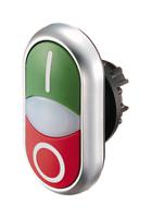 216700-m22-ddl-gr-x1x0 Eaton RMQ Titan M22 Series Green, Red Momentary Push Button, 22mm Cutout, IP66