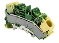 2016-7607 WAGO  TOPJOB S, 2016 Series Green/Yellow, 16mm², Single-Level, Push-In Cage Clamp Termination