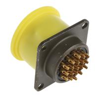 pt02a-14-19s Amphenol Socapex, PT, Copper Alloy 19 Way Panel Mount MIL Spec Circular Connector ReceptacleGreen, Socket