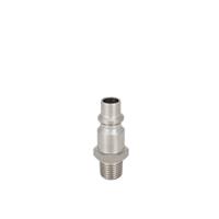325-620 RS PRO Brass, Steel Male Pneumatic Quick Connect Coupling, BSPT 1/4 Male Threaded