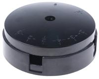 776-7659 RS PRO Black Plastic Junction Box, 3 Terminals