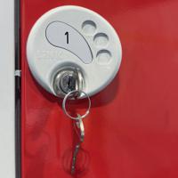 214-441 RS PRO 1 Door Steel Light Grey Locker, 450 mm x 450 mm x 450mm