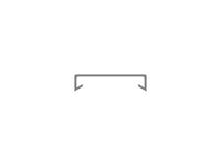 1set411202r0000 PVC Cable Trunking Accessory, 40 x 9.3mm