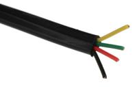 518-5689 RS PRO 4 Core 28 AWG Telephone Cable, 7/0.127 mm, Black Sheath, 100m