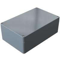 01182810 Rose Aluminium Standard Series Grey Die Cast Aluminium Enclosure, IP66, IK09, Grey Lid, 280 x 180 x 100mm
