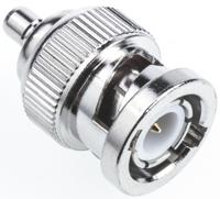 j01008g0038 Telegartner Straight 50Ω RF Adapter BNC Plug to SMB Plug 4GHz