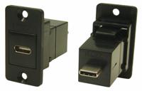 218-8312 RS PRO Straight, Panel Mount, Female to Male- Dual Port Type USB-C USB Connector