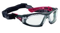 rushpfspsi Bolle Safety RUSH+ Anti-Mist UV Safety Glasses, Clear PC Lens