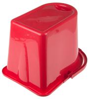 218-6724 12L Plastic Red Mop Bucket With Handle