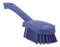 41928 Vikan Hard Bristle Purple Scrubbing Brush, 36mm bristle length, Polyester bristle material