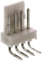 22-05-7048 Molex KK 254 Series Right Angle Through Hole Pin Header, 4 Contact(s), 2.54 mm Pitch, 1 Row, Unshrouded