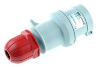2131636rv Scame IP44 Red Cable Mount 3P + E Industrial Power Connector Adapter Plug, Rated At 16A, 415 V,With Phase Inverter