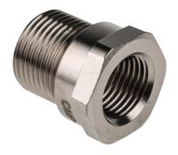 127-467 RS PRO Reducer, Conduit Fitting, 20mm Nominal Size, M20 → M16, Brass, Silver