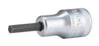 02450012 STAHLWILLE 3/8 in Drive Bit Socket, Hex Bit, 52 mm Overall Length