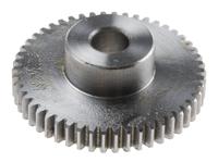 878-7881 RS PRO Steel 50 Teeth Spur Gear, 0.8 Module, 8mm Bore Diam, 40mm Pitch Diam, 19mm Hub Diam
