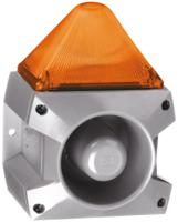 23351804055 Pfannenberg PA X 5-05 Series Amber Sounder Beacon, 24 V dc, Base Mount, 100dB at 1 Metre