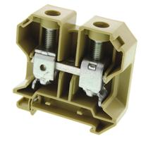 0380760000 Weidmuller  SAK 35/35 Series Beige, Yellow, 35mm², Single-Level, Feed Through Termination