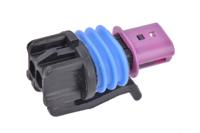 15449028 Delphi, GT 150 Automotive Connector Socket Black Cable Mount 2 Way, Crimp Termination