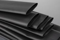 398-133 RS PRO Heat Shrink Tubing, Black 38.1mm Sleeve Dia. x 1.2m Length 2:1 Ratio