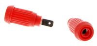 bu-31603-2 Mueller Electric Red Female Banana Socket, Press Fit Termination, 15A, 1000V, Nickel Plating