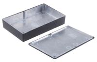 1590ddbk Hammond 1590 Series Black Die Cast Aluminium Enclosure, IP54, Black Lid, 187.5 x 119.5 x 33mm
