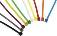 233-118 RS PRO Cable Tie, 100mm x 2.5 mm, Assorted Nylon, Pk-1000