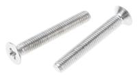 914-1800 RS PRO Pozidriv M5 Countersunk A2 304 Stainless Steel Machine Screws DIN 965Z x 35.0mm