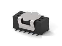 1mm-r-d03-vs-00-h-trp TE Connectivity 1MM-R Series Vertical Board Mount PCB Socket, 6-Contact, 2-Row, 1mm Pitch, Surface Mount Termination