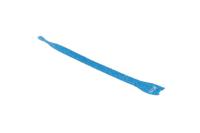 130-00018-textie-m-pa66pp-bu HellermannTyton Cable Tie, Hook and Loop, 200mm x 12.5 mm, Blue PA (Loop), PE (Hook), Pk-10