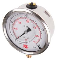 7075601 WIKA G 3/8 Analogue Pressure Gauge 40bar Bottom Entry 100mm Outside Diameter