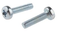 560-603 RS PRO Pozi M3 Pan Steel Machine Screws DIN 7985 x 12.0mm