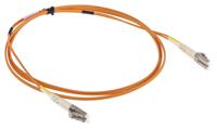 536-7156 RS PRO LC to LC Duplex Multi Mode OM2 Fibre Optic Cable, 50/125μm, Orange, 1m