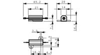 hs25-15r-f Arcol 25W Wirewound Wire Wound Fixed Resistor HS25 15R F ±1%