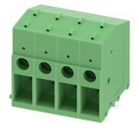 1703212 Phoenix Contact PCB Terminal Block, 4-Contact, 7.62mm Pitch, Wave Soldering, 1-Row, Plug In, Screw Termination