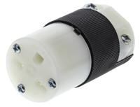 hbl5669c Hubbell USA Mains Connector, 15A Black, Cable Mount Nylon Screw, 250 V