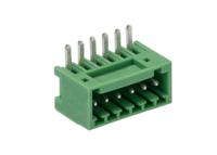 1881480 Phoenix Contact, 2.5mm Pitch, MC 0.5/ 6-G-2.5, 6 Way, Right Angle, Pluggable Terminal Block, Header, Wave Soldering,