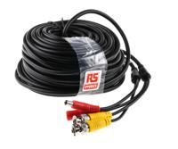 696-1217 RS PRO 20m Cable CCTV Cable for use with CCTV Cameras, Recorders, DVRs, Monitors