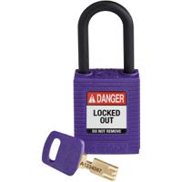 150272 Brady LOTO-101 Key Weatherproof Nylon, Plastic Padlock, 6.35mm Shackle, 38.00mm Body