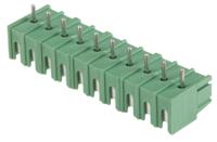 1987805 Phoenix Contact PT 2.5/10-5.0-V Series PCB Terminal Block, 5mm Pitch, Through Hole Mount, 1-Row, Screw Termination