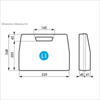255-4701 Gard Plasticases Rétro Plastic Equipment case, 349 x 264 x 86mm