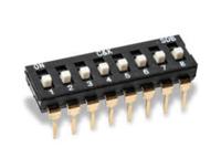 sdb02h1bd C & K 2 Way Through Hole DIP Switch DPDT, Extended Slide Actuator