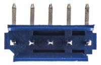 281698-5 TE Connectivity AMPMODU HE14 Series Right Angle Through Hole PCB Header, 5 Contact(s), 2.54 mm Pitch, 1 Row, Shrouded